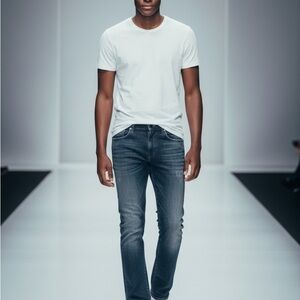 G by Guess Mens Sz 30 Whiskering Details Straight Leg Jeans Button Fly EUC